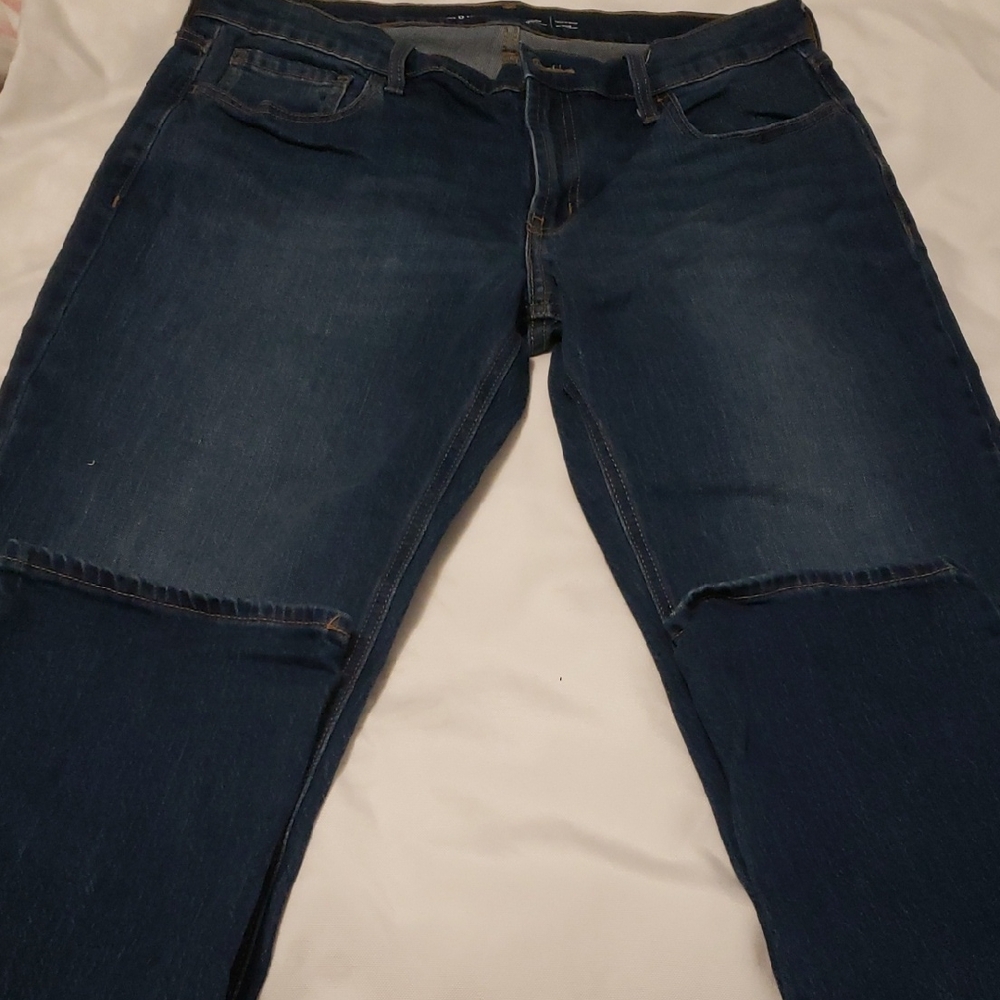 Old Navy Womens Wow Boyfriend Dark Blue Relaxed Jeans